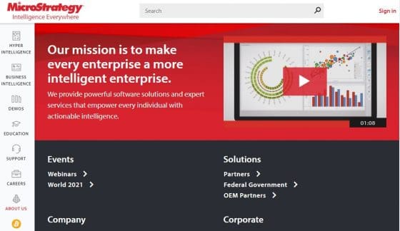 씨티뱅크, 마이크로스트래티지 투자 의견 하향 … ‘불균형한 비트코인 포커스’ 지적