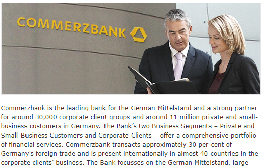 [주요 뉴스] 코메르츠방크, 암호화폐 수탁 및 거래 서비스 시작