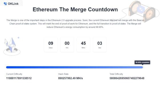 [9월 6일 저녁 간추린 뉴스] 이더리움 합병 진행률 98.86% 완료 外
