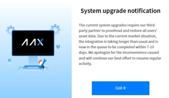 홍콩 AAX 거래소 인출 중단… “FTX 관련 사항은 아니다”