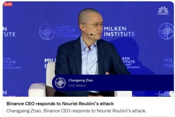 창펑자오, 루비니 교수 직격 “다른 사람 공격해 유명세 얻으려는 사람… 그런 사람은 부자 못된다”