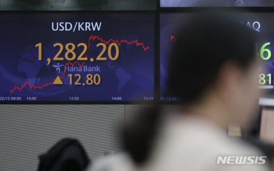 환율 13원 급등한 1280원대…연고가 또 경신(종합)