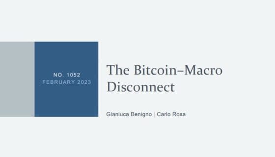 뉴욕 연방준비은행 보고서 “비트코인은 거시 경제 뉴스에 영향 받지 않는다”