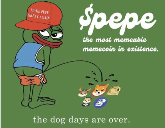 개구리 밈코인 ‘페페’ 연일 급등, 시총 1억 달러 돌파
