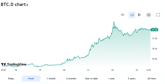 이번주 급등락한 코인 분석…비트코인 주도, 페페와 클레이튼 계열 코인 선전
