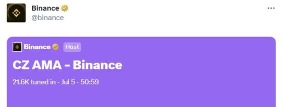 창펑 자오 “전통 금융 진입 두렵지 않아, 비트코인 ​​ETF 신청·반감기 호재”