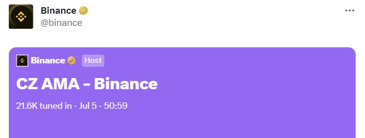 창펑 자오 “전통 금융 진입 두렵지 않아, 비트코인 ​​ETF 신청·반감기 호재”