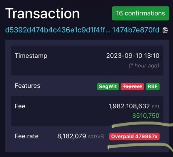 비트코인 19개 보내면서 수수료만 7억원 냈다…이 거래 뭐지?