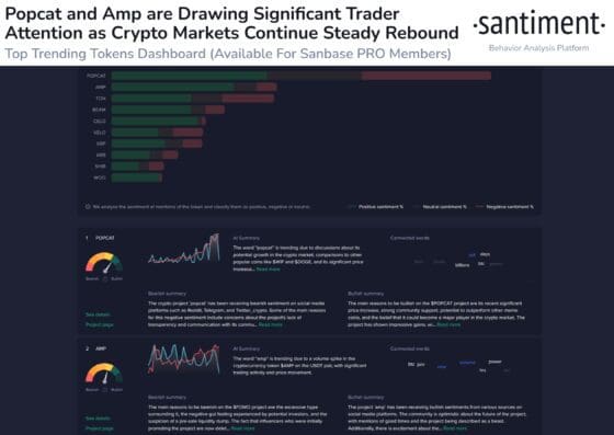 산티멘트, 비트코인 이익 재분배 혜택 기대되는 2개 알트코인 지목