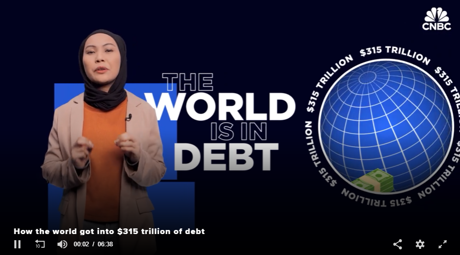 세계 부채, 315조 달러 … 10년 전보다 조 증가 – 국제금융협회(IIF) 5월 보고서