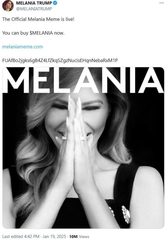 캘리포니아 하원의원, 트럼프의 공식 밈코인에 대해 사기 주장