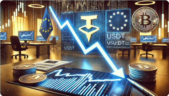 [주요 뉴스] 유럽 규제 여파로 테더 시가총액 감소, 암호화폐 시장 변동성 우려