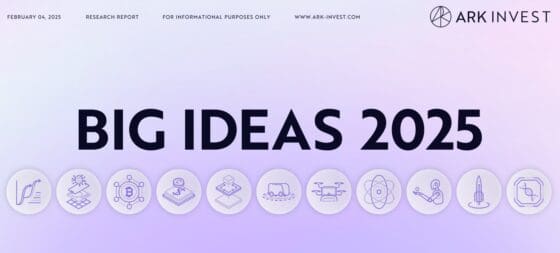[주요 뉴스] 아크 인베스트: 비트코인 100만 달러 전망, 2025년 혁신 기술 경제 성장 주도