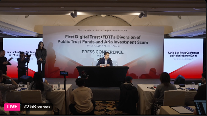 저스틴 선 “FDT, 믿었지만…” TUSD 준비금 유용 사건의 전말