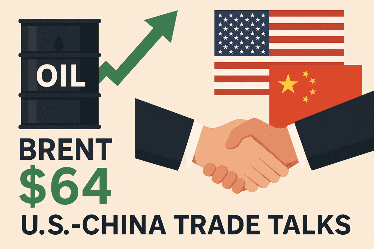 브렌트유 64달러 돌파…미·중 무역협상 기대에 유가 상승