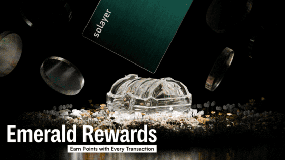 솔레이어(LAYER), 암호화폐 직불 카드 ‘에메랄드 포인트’ 출시