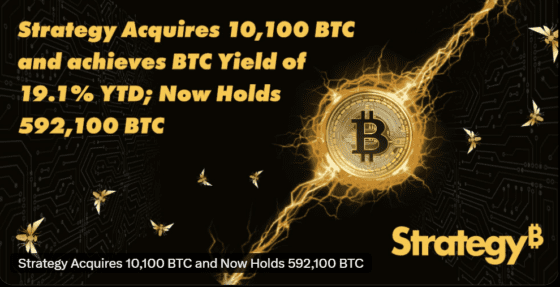 스트래티지, 비트코인 1만100개 추매…누적수익률 19.1%