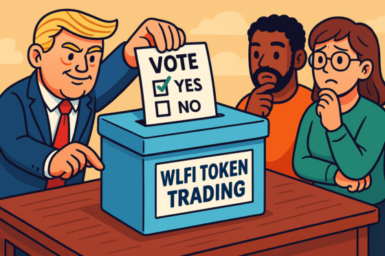 트럼프 일가 WLFI, ‘토큰 유통 허용 투표’ 개시–유동성 압박 우려