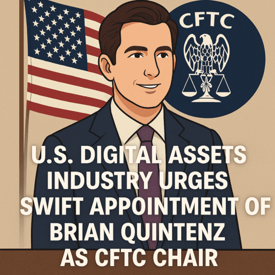 브라이언 퀸텐즈 CFTC위원장 후보 지명 철회 확정
