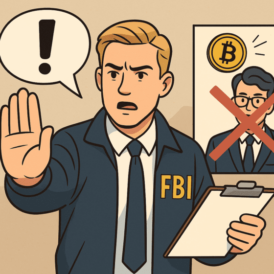 FBI, 도난 코인 회수 빙자한 ‘가짜 법무법인 사기’ 경고