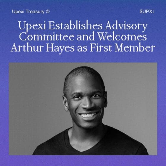 솔라나 비축 기업 유펙시(Upexi), 자문위원으로 아서 헤이즈 영입