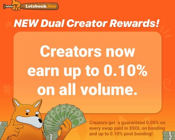 렛츠봉크, 밈코인 창작자 위한 듀얼 리워드로 보상 강화…“지속 가능한 성장 지원”