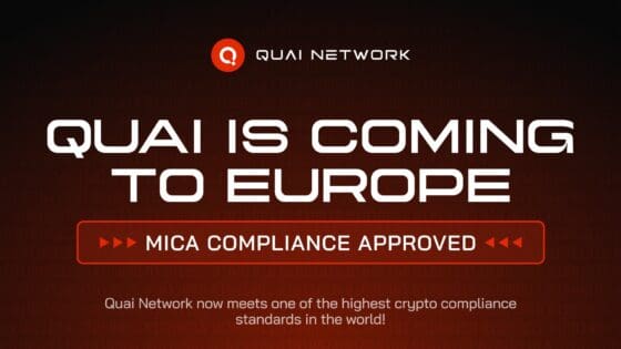 콰이 네트워크(QUAI), MiCA 승인으로 유럽 시장 공략 가속화