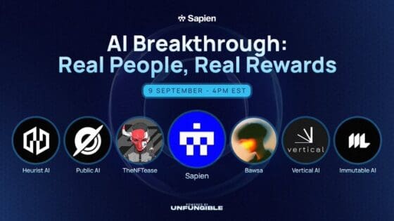 사피엔·퍼블릭AI·이뮤터블AI·휴리스트, “AI 대중화, ‘인간 참여’와 ‘탈중앙화 보상’에 달렸다”