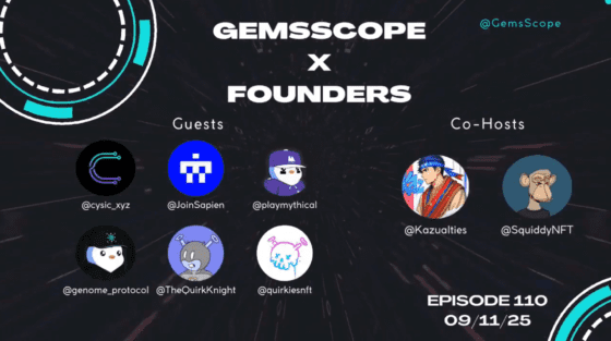 사피엔(SAPIEN)·사이식(CYSIC)·쿼키스(Quirkies), X 스페이스서 로드맵 공개…메인넷부터 IP 확장까지