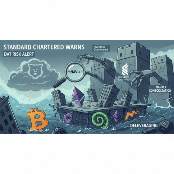 스탠다드차타드, 비트코인·이더리움·솔라나 재무전략 기업 위험성 경고