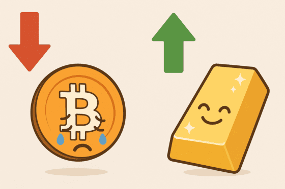 비트코인 5%↓ vs 금 5%↑…기관은 왜 금을 택했나