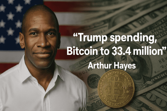 아서 헤이즈 “트럼프 정부 돈풀기, 비트코인 340만 달러로 이끈다”