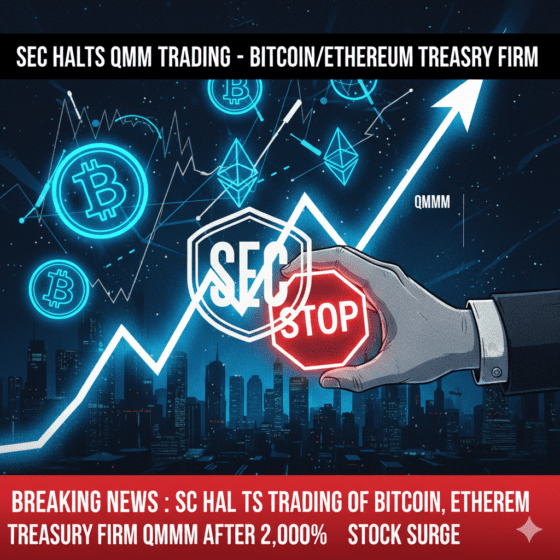 SEC, 비트코인 매입 발표후 주가 2100% 폭등 ‘QMMM’ 거래 중단 명령
