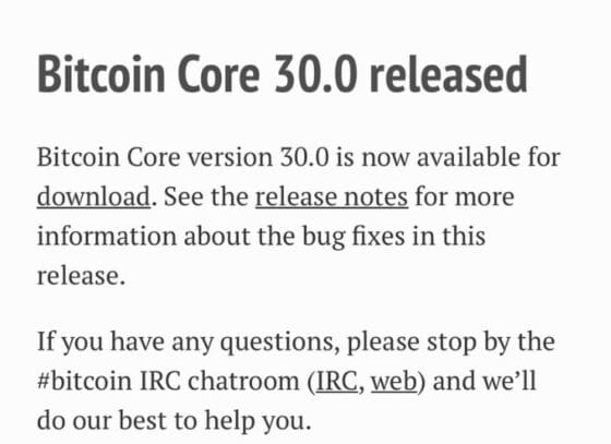 비트코인 코어 30.0 시행…오디널즈 등 허용 놓고 논쟁 격화