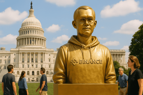 디지털자산 갱스터 CZ, 워싱턴에 동상 세워진다