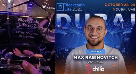 칠리즈, 두바이 블록체인 행사서 ‘올해의 레이어1 솔루션상’ 수상