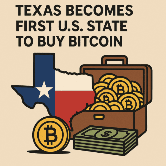 텍사스 주, 미 최초 비트코인 1000만 달러 치 국고 매입