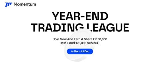 모멘텀, ‘연말 트레이딩 리그’ 개최… “총상금 3만 MMT·세이프팔 지갑 2000개”