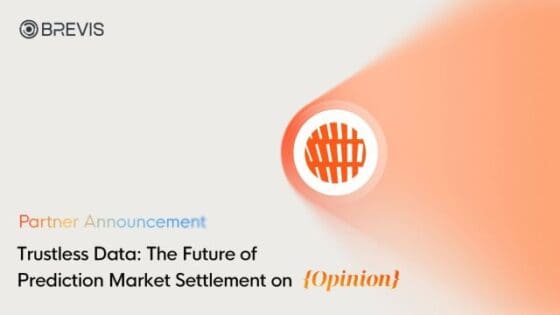 브레비스, 오피니언과 파트너십… “ZK 기술로 예측 시장 ‘오라클 문제’ 해결”