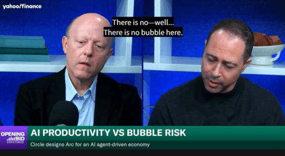 AI 버블 경고 쏟아지는데…써클 CEO “두려워할 필요 없다”