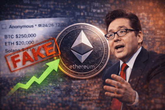 조작된 ‘ETH 2만달러’ 전망⋯톰 리 지지에 해석 분분