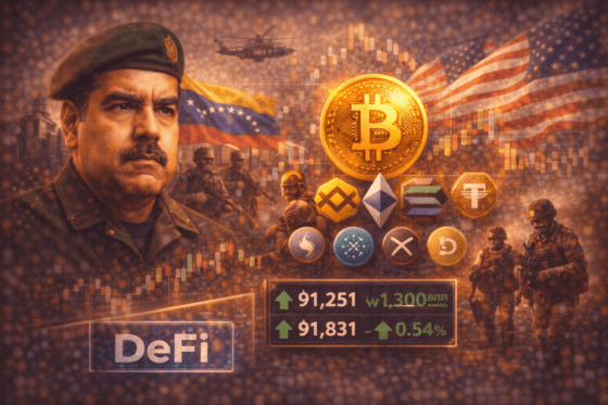 [주말시황] 베네수엘라 변수에도 흔들림 없다⋯비트코인 9만달러대 ‘차분한 반응’