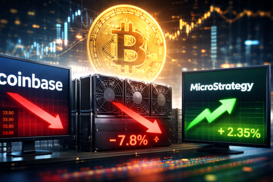[크립토스톡] 비트코인 급락에 거래소·채굴주 ‘와르르’…기관은 조정 속 MSTR 담았다