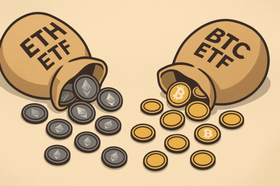 [펀드플로] 비트코인·이더리움 ETF서 하루 1조5000억원 유출…기관 이탈 심화