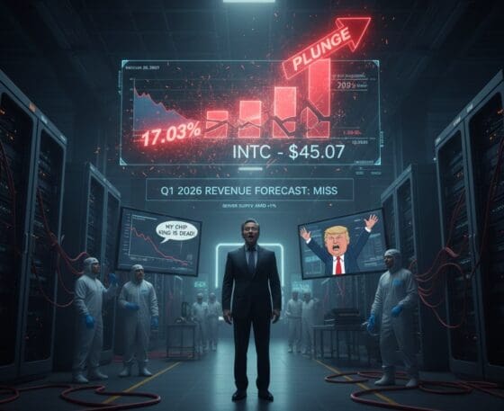 인텔 주가 17% 폭락… ‘서버 공급난’에 회복 기대 붕괴