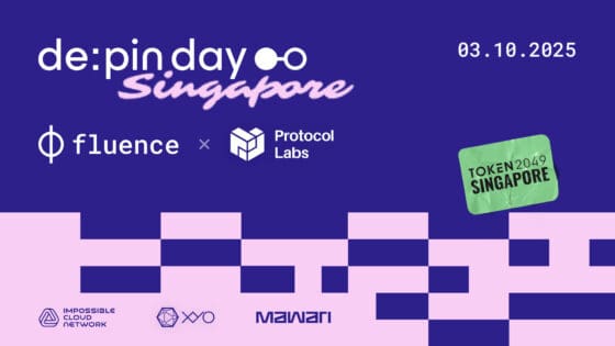 플루언스(Fluence)·프로토콜 랩스, 10월 3일 싱가포르서 ‘디핀 데이(DePIN Day)’ 공동 개최